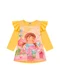 Marlan - Vestido em Cotton Penteado Amarelo - variação: Amarelo