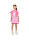 Marlan - Vestido em Cotton Penteado Rosa - variação: Rosa