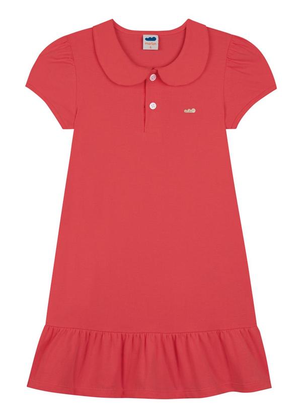 Marlan - Vestido em Cotton Penteado Vermelho 2