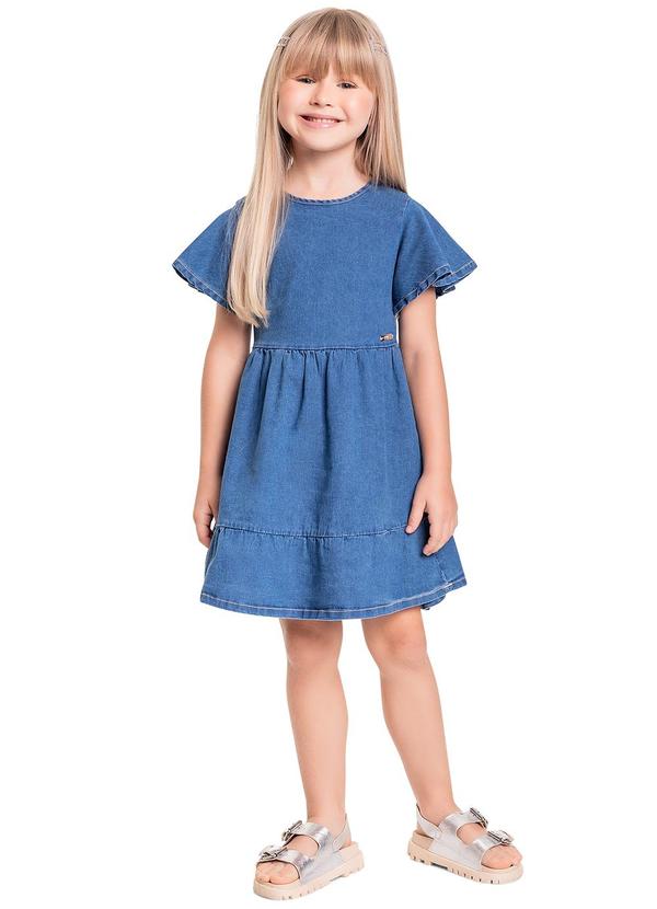 Quimby - Vestido em Jeans Azul