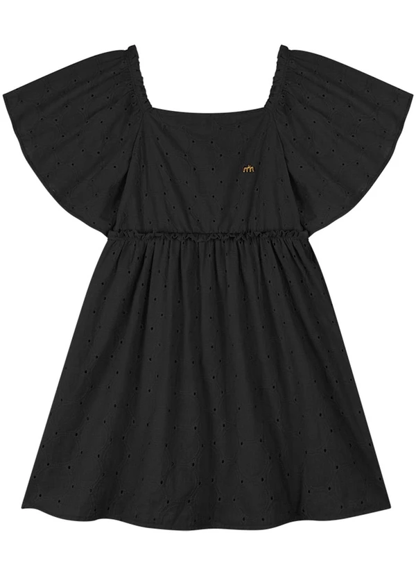 Milli e Nina - Vestido em Laise Preto 2