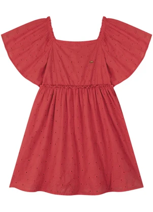 Milli e Nina - Vestido em Laise Rosa - MILLI E NINA