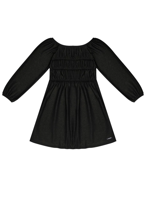 Alakazoo - Vestido em Malha com Lurex Preto 2