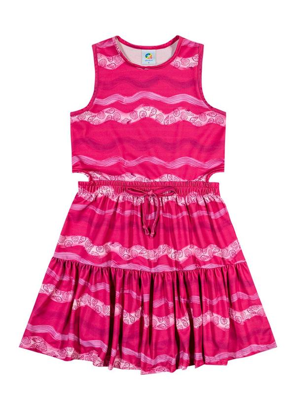 Alenice - Vestido em Malha Confort Menina Rosa