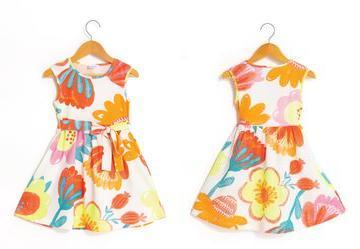 Vestido em Malha Estampada Floral