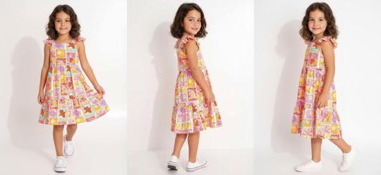 Vestido em Malha Estampado