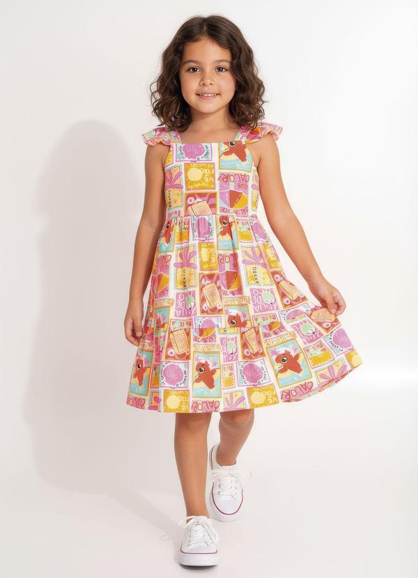 Vestido em Malha Estampado