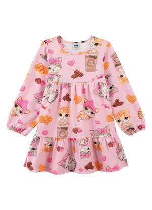 Marlan - Vestido em Malha Newtech com Bolsa Rosa - MARLAN