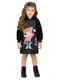 Marlan - Vestido em Malha Newtech com Pelo Sherpa Rosa - variação: Preto