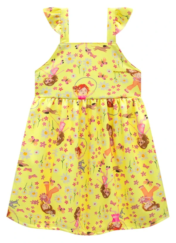 Marlan - Vestido em Malha Newtech Meu Jardim Amarelo 2