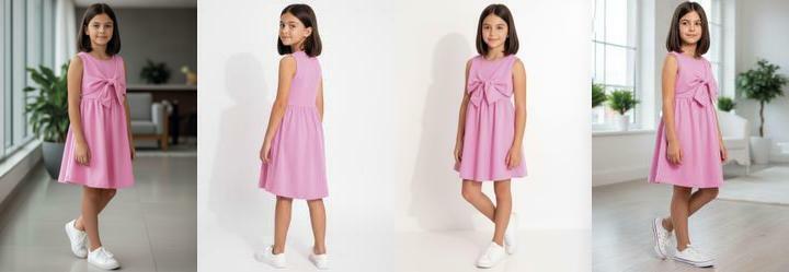 Vestido em Malha Rosa