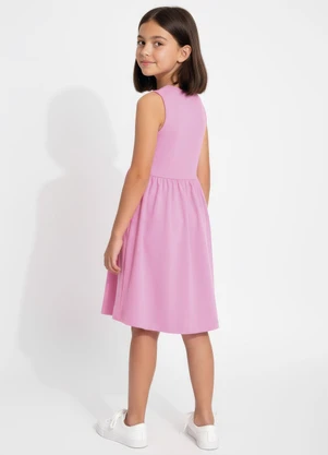Multimarcas - Vestido em Malha Rosa - MULTIMARCAS