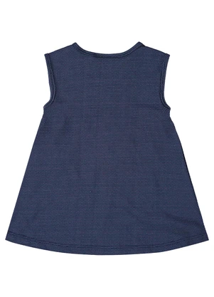 Guloseima - Vestido em Malha Trabalhada Bebê Azul - GULOSEIMA