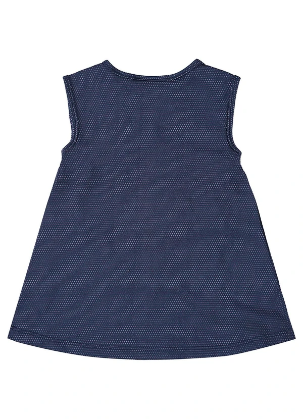 Guloseima - Vestido em Malha Trabalhada Bebê Azul 2