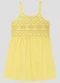 Kely Kety - Vestido em Malha Trabalhada Collor Verde - variação: Amarelo