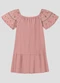 Kely Kety - Vestido em Malha Trabalhada Striped Bege - variação: Rosa
