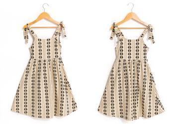 Vestido em Meia Bege