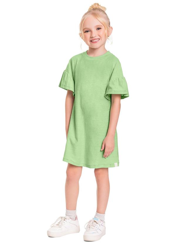 Quimby - Vestido em Meia Malha Flamê Verde 1