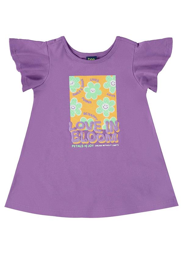 Bee Loop - Vestido em Meia Malha para Bebê Roxo 2
