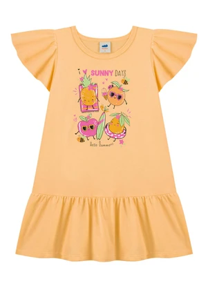 Marlan - Vestido em Meia Malha Penteada Laranja - MARLAN