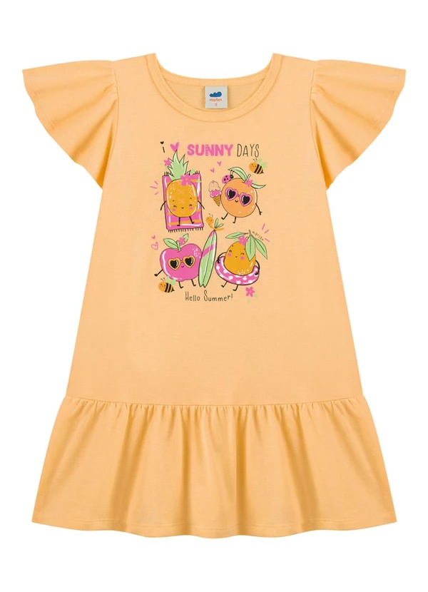 Marlan - Vestido em Meia Malha Penteada Laranja 2