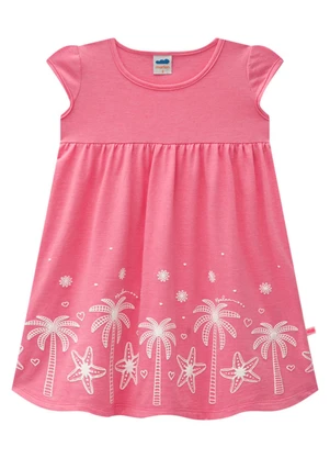 Marlan - Vestido em Meia Malha Penteada Rosa - MARLAN