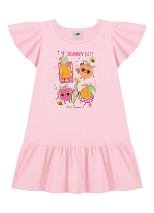 Marlan - Vestido em Meia Malha Penteada Rosa - MARLAN