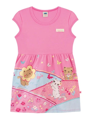 Marlan - Vestido em Meia Malha Penteada Rosa - MARLAN