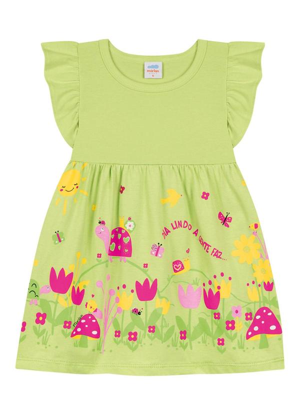 Marlan - Vestido em Meia Malha Penteada Verde 1