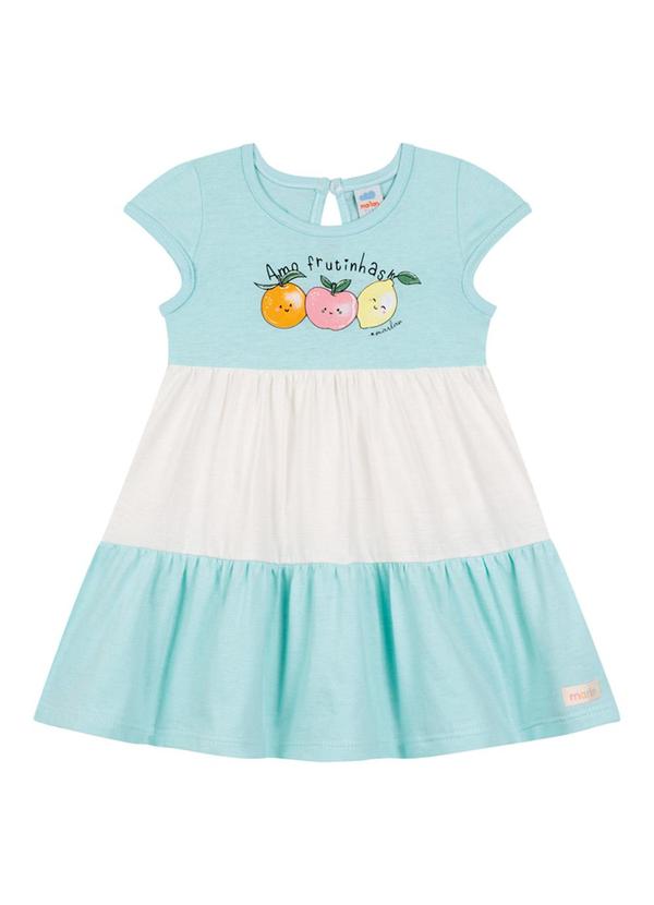 Marlan - Vestido em Meia Malha Penteada Verde