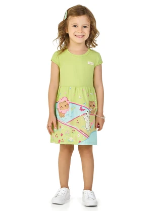 Marlan - Vestido em Meia Malha Penteada Verde - MARLAN