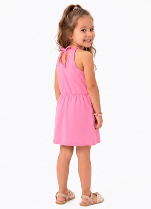 Sweet Lemon - Vestido em Meia Malha Rosa - SWEET LEMON