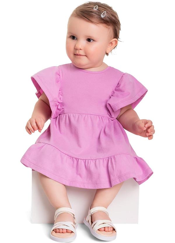 Quimby - Vestido em Meia Malha Roxo