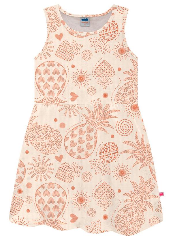 Marlan - Vestido em Meia Malha Sol & Abacaxi Bege 2