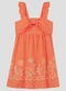 Kely Kety - Vestido em Meia Malha Trabalhada Hive Rosa - variação: Laranja