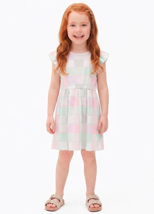 Sweet Lemon - Vestido em Meia Malha Xadrez - SWEET LEMON
