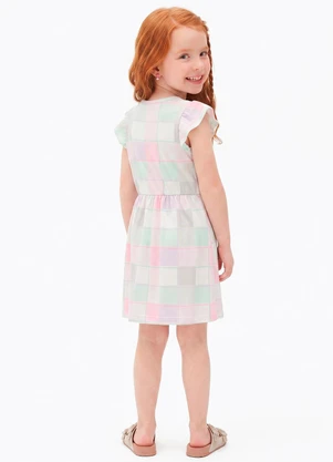 Sweet Lemon - Vestido em Meia Malha Xadrez - SWEET LEMON