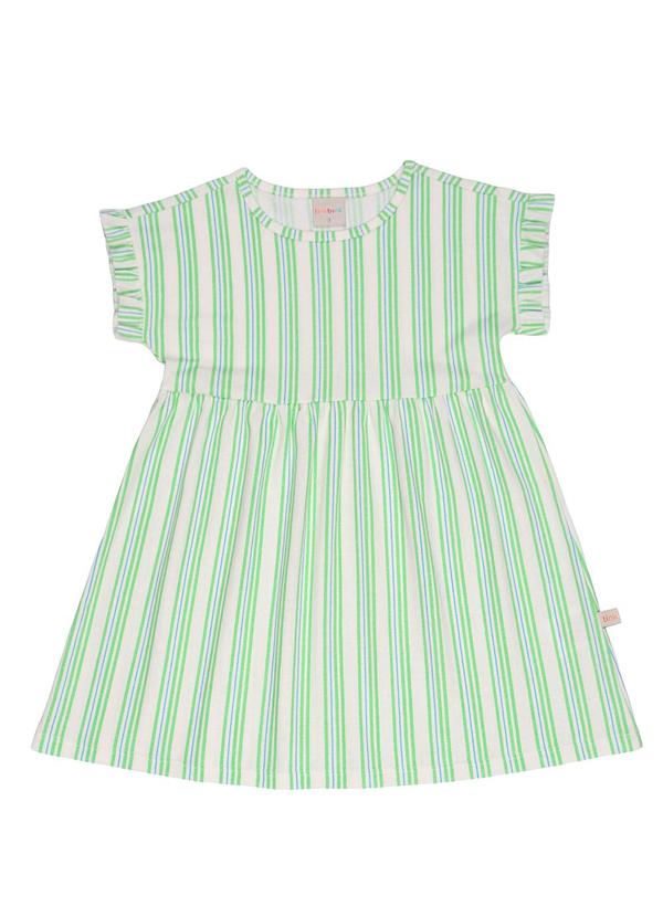 Tink Bink - Vestido em Mm com Amarrador CabeloListrado