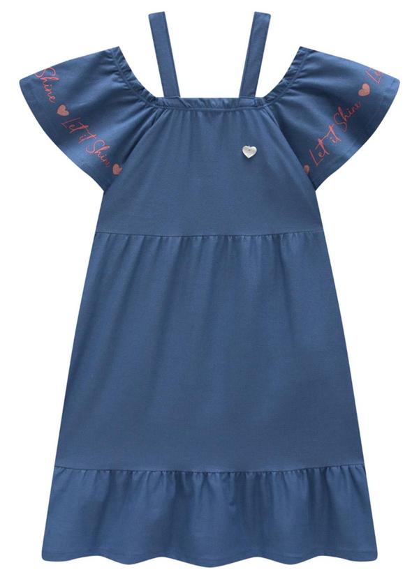 Marlan - Vestido em Molecotton Jeans Azul