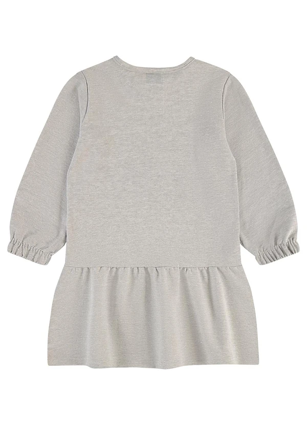 Guloseima - Vestido em Moletom com Glitter Cinza 2