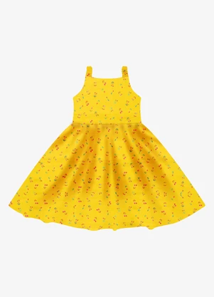 Rovi Kids - Vestido em Popeline Amarelo - ROVI KIDS