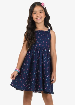 Rovi Kids - Vestido em Popeline Azul - ROVI KIDS