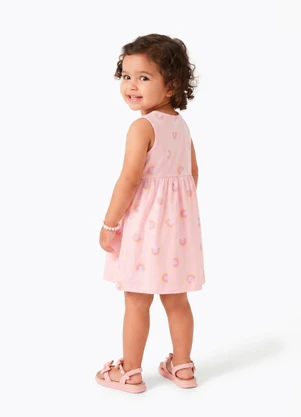 Sweet Lemon - Vestido em Ribana Rosa - SWEET LEMON