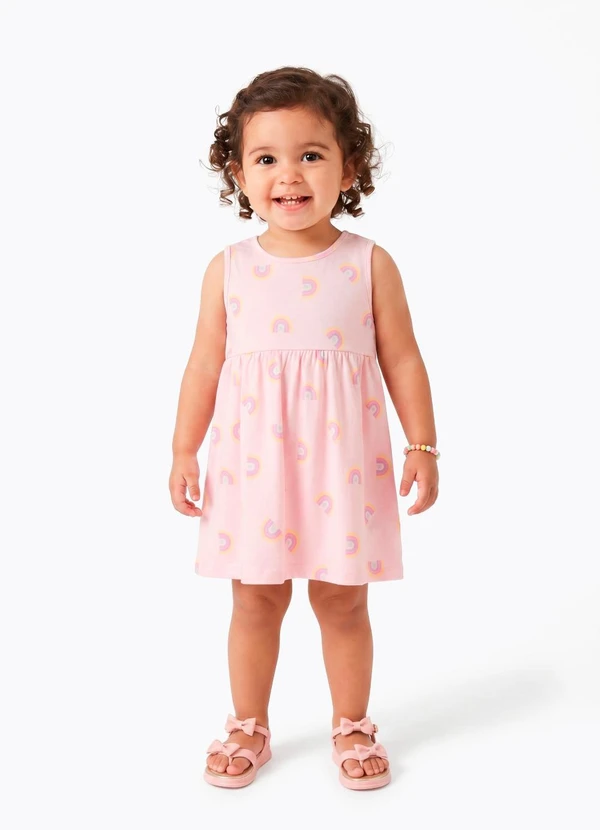 Sweet Lemon - Vestido em Ribana Rosa