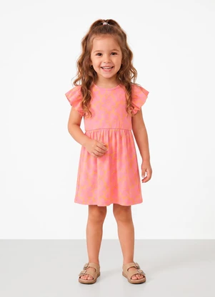 Sweet Lemon - Vestido em Ribana Rosa - SWEET LEMON