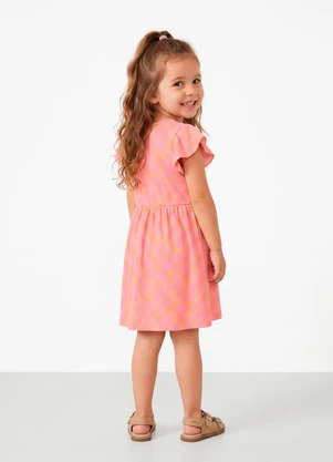 Sweet Lemon - Vestido em Ribana Rosa - SWEET LEMON