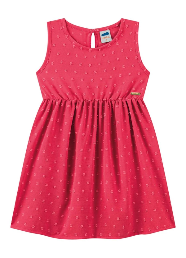 Marlan - Vestido em Tecido Air Flow Rosa