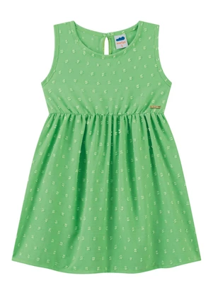 Marlan - Vestido em Tecido Air Flow Verde - MARLAN