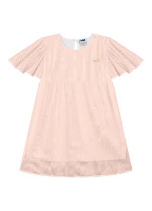 Marlan - Vestido em Tecido Tulisti Rosa - MARLAN