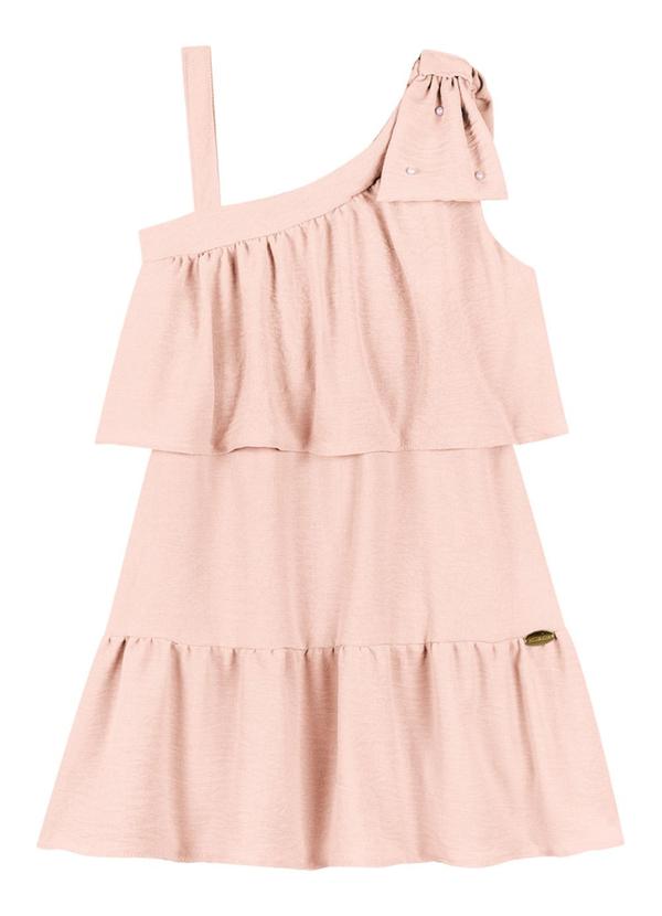 Milli e Nina - Vestido em Tecido Wind Rosa